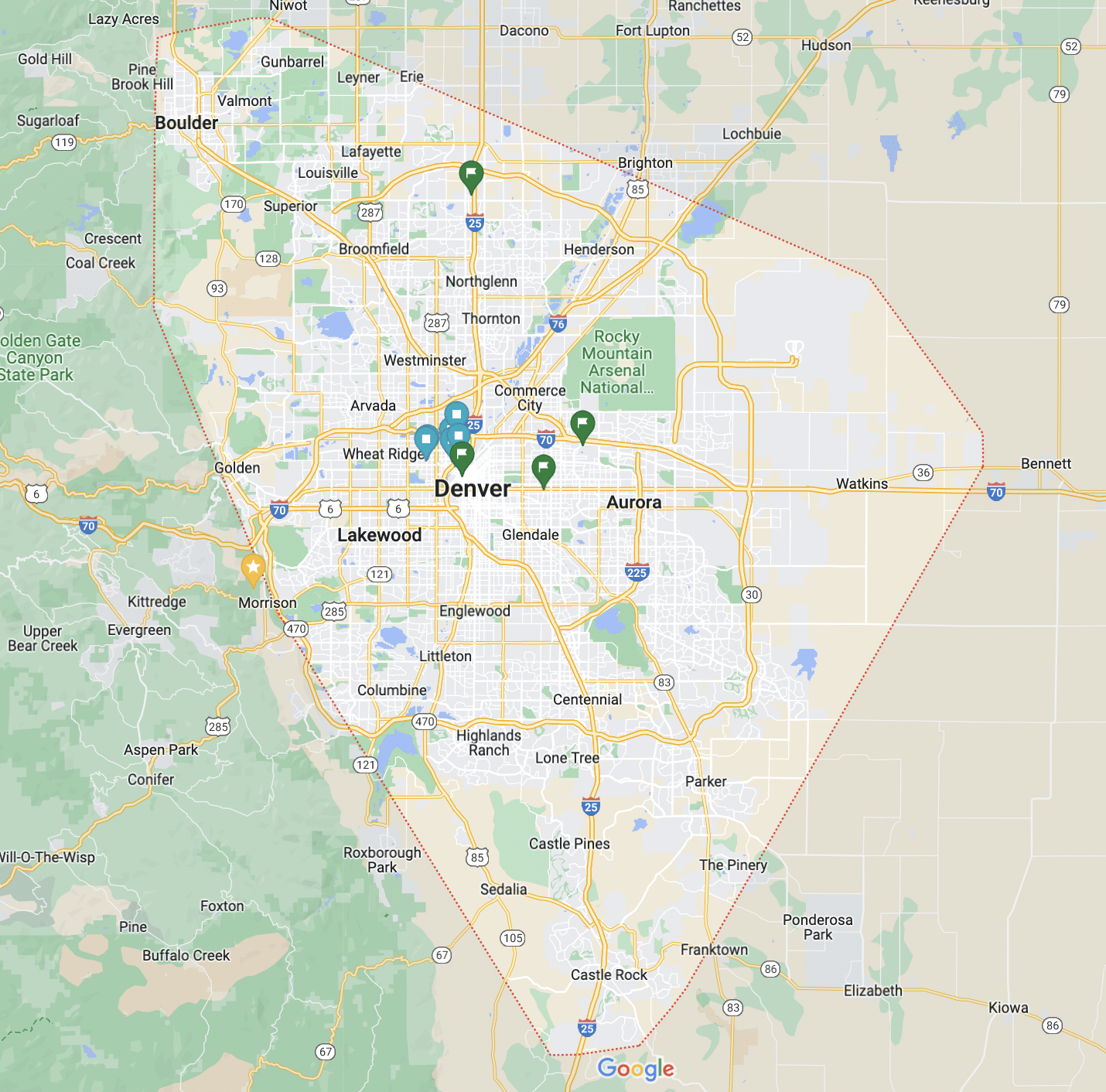 Five Eggs Meals Delivery Area