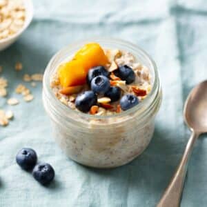 Blueberry Peach Overnight Oats