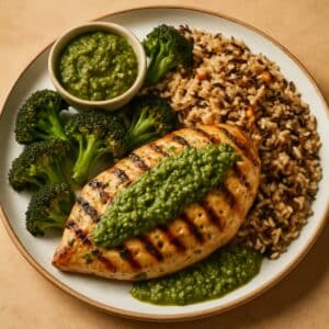 Mindful Meals Grilled Herb Chicken with Wild Rice Pilaf