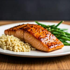 Honey Harissa Salmon