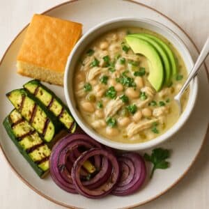 Mindful Meals White Turkey Chili with Gluten Free Cornbread
