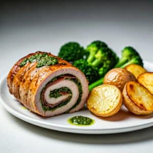 Pesto & Prosciutto Stuffed Pork Loin