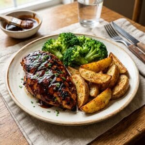 Mindful Meals BBQ Chicken Breast with Roasted Potato Wedges