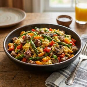 Mindful Mornings Veggie Scramble