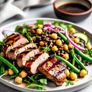 Mindful Meals Mediterranean Pork Tenderloin with Bean Salad