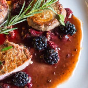 Mindful Meals Blackberry Rosemary Pork Medallions
