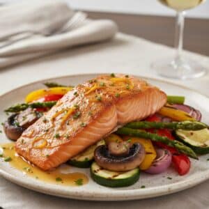 Honey Orange Glazed Salmon
