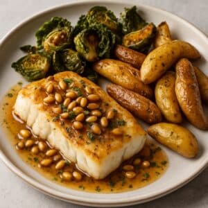Cod with Brown Butter and Pine Nuts
