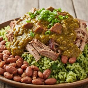 Mindful Meals Pulled Pork Enchiladas Bowl with Colorado Green Chili