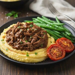 Italian Pot Roast over Parmesan Polenta