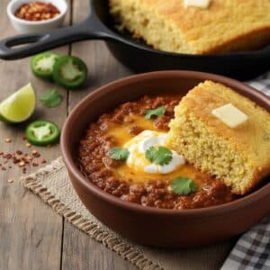 Classic Beef Chili with Cornbread