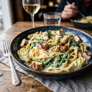 Mindful Meals Chicken Spinach Artichoke Alfredo