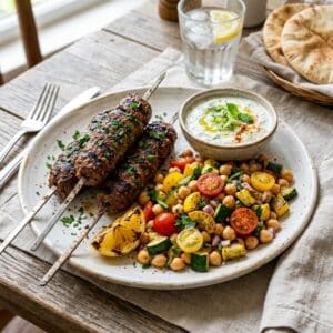 Mindful Meals Beef Kafta Skewers