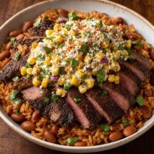 Mindful Meals Steak Taco Bowl with Elote Corn Salad